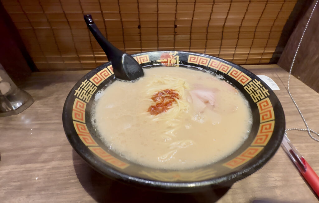 Noodles at ICHIRAN Ramen (©Melanie Lee)