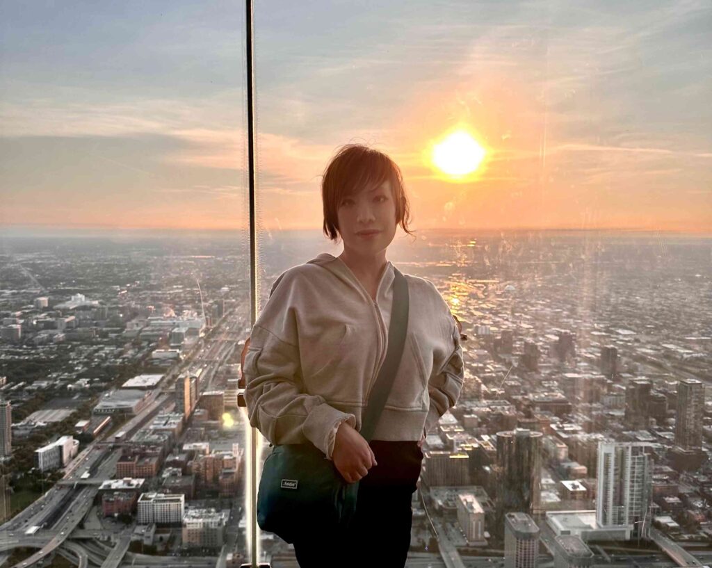 Suset at Skydeck Chicago (©Melanie Lee)