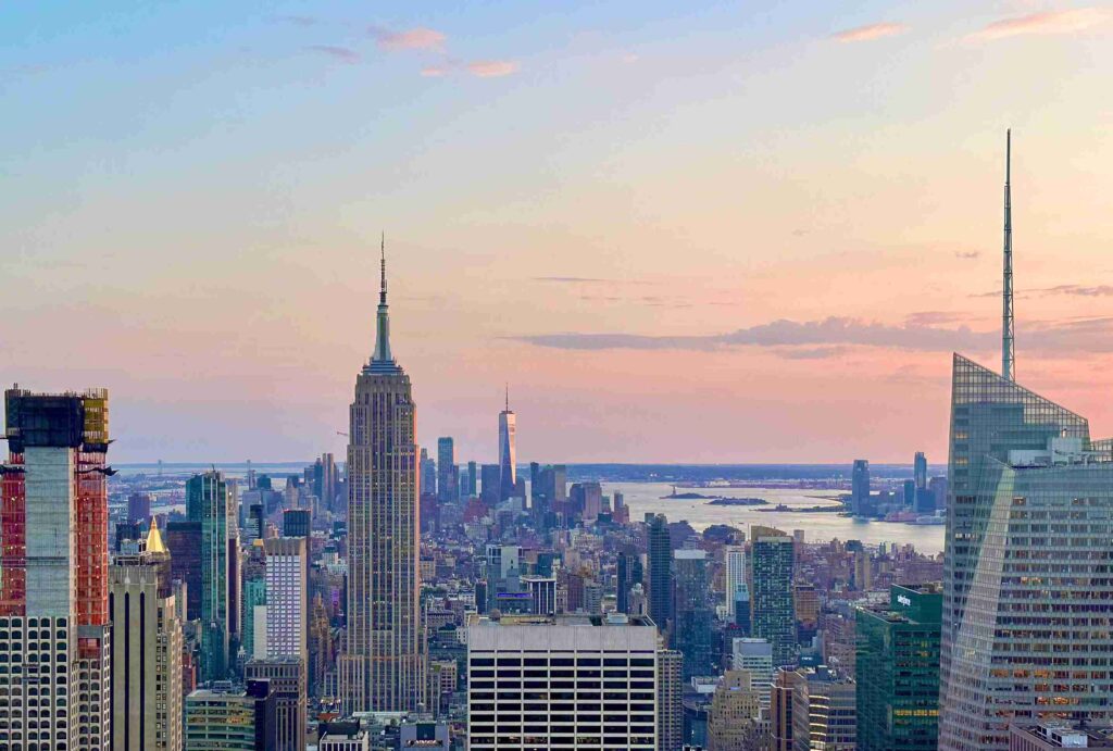 Sunset Views at Top of the Rock, One of the Best NYC Observation Decks (©Melanie Lee)