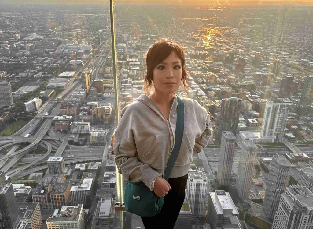 Suset at Skydeck Chicago (©Melanie Lee)