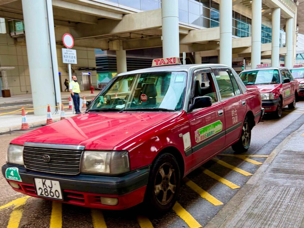 Hong Kong Color Coded Taxis (©Melanie Lee)