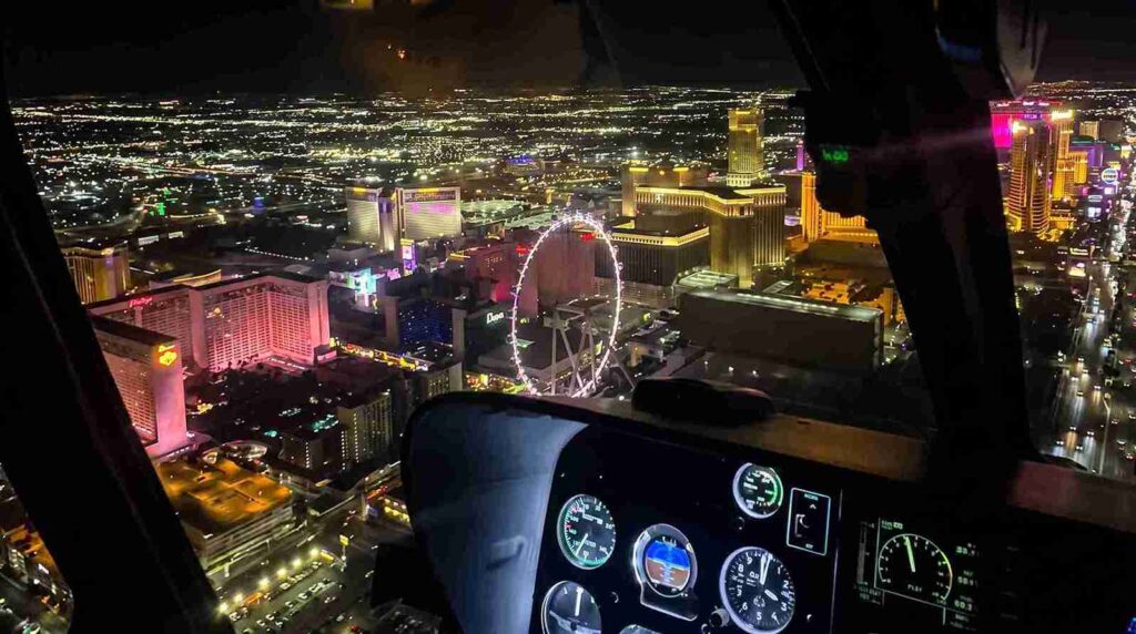 High Roller View from Maverick Helicopter (©Melanie Lee)