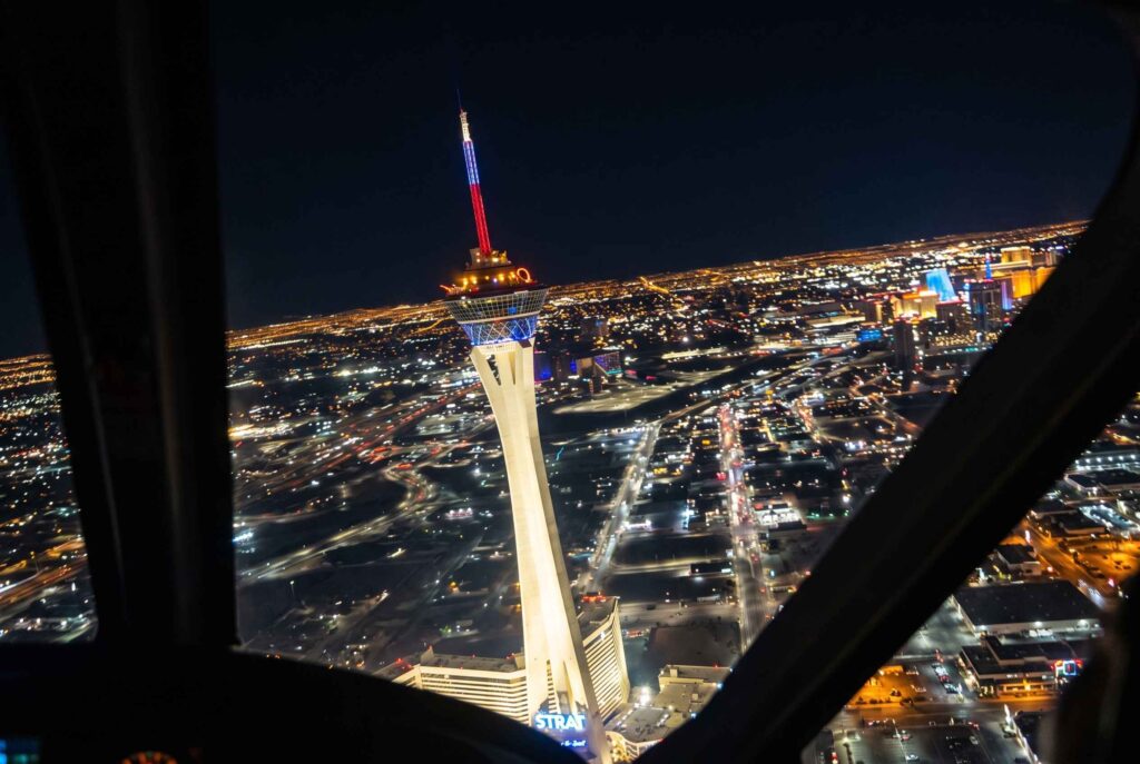 Stratosphere View from Maverick Helicopter (©Melanie Lee)