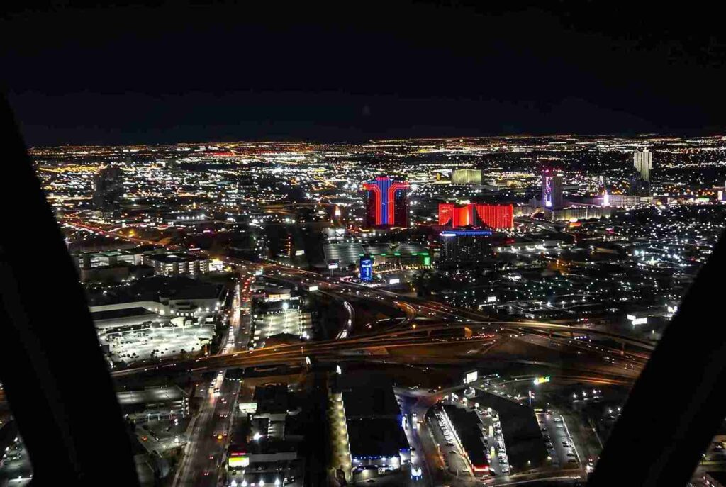 Strip View from Maverick Helicopter (©Melanie Lee)
